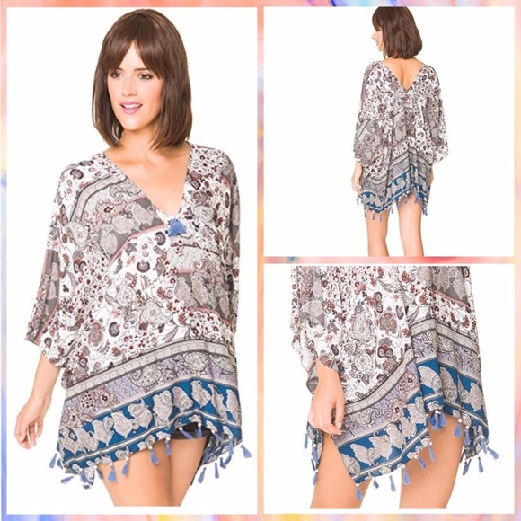Other - tassel boho coverup